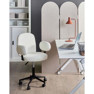 Beliani Chaise de bureau en Bouclé Moderne MORAGA  