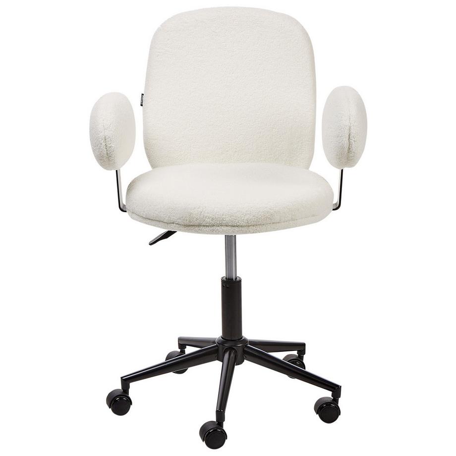 Beliani Schreibtischstuhl aus Bouclé Retro MORAGA  