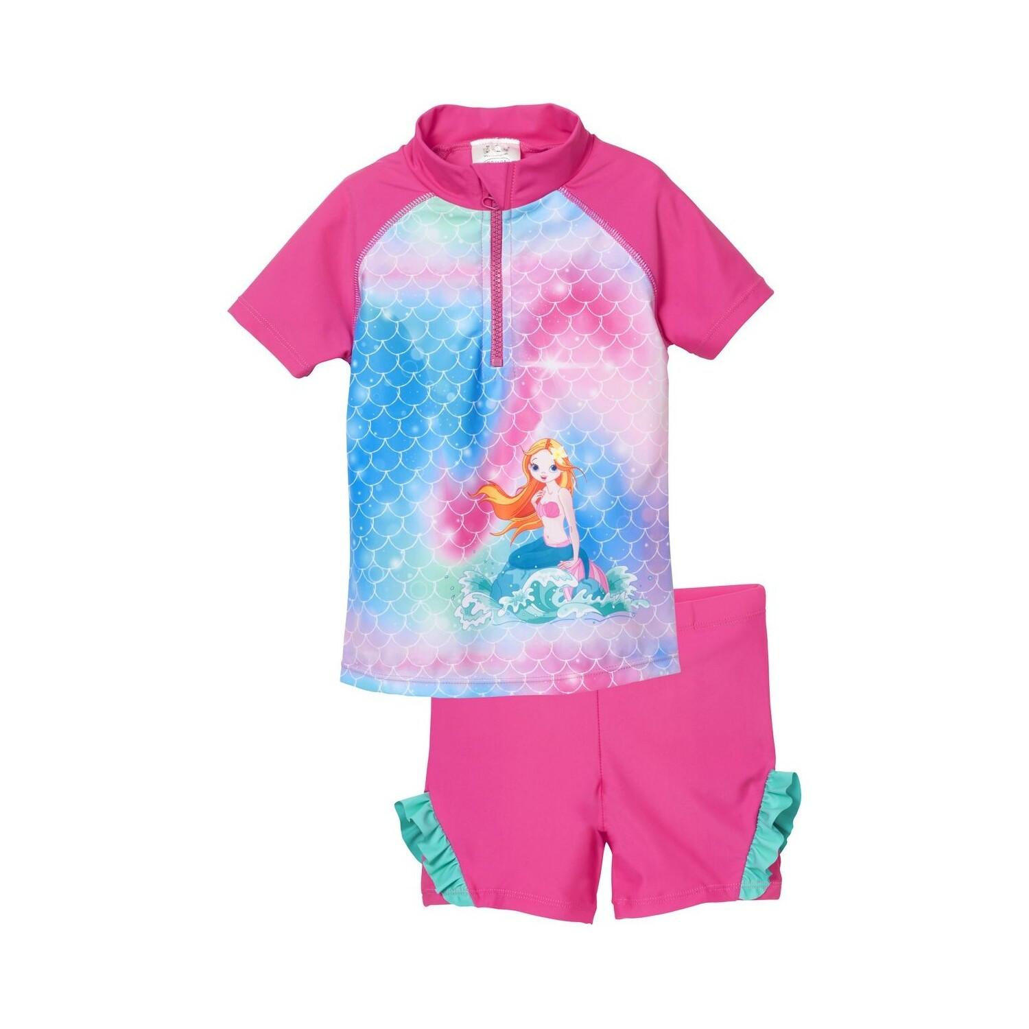 Playshoes  costume da bagno 2 pezzi con protezione uv per bambine  mermaid 