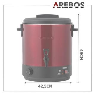 Arebos Machine de mise en conserve 28 L Pot de mise en conserve 2500 W avec thermostat  