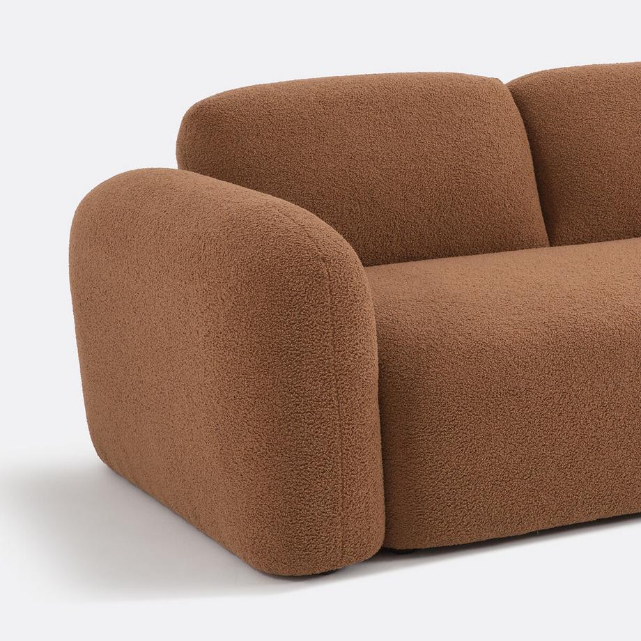 La Redoute Intérieurs Canapé angle réversible bouclette épaisse  