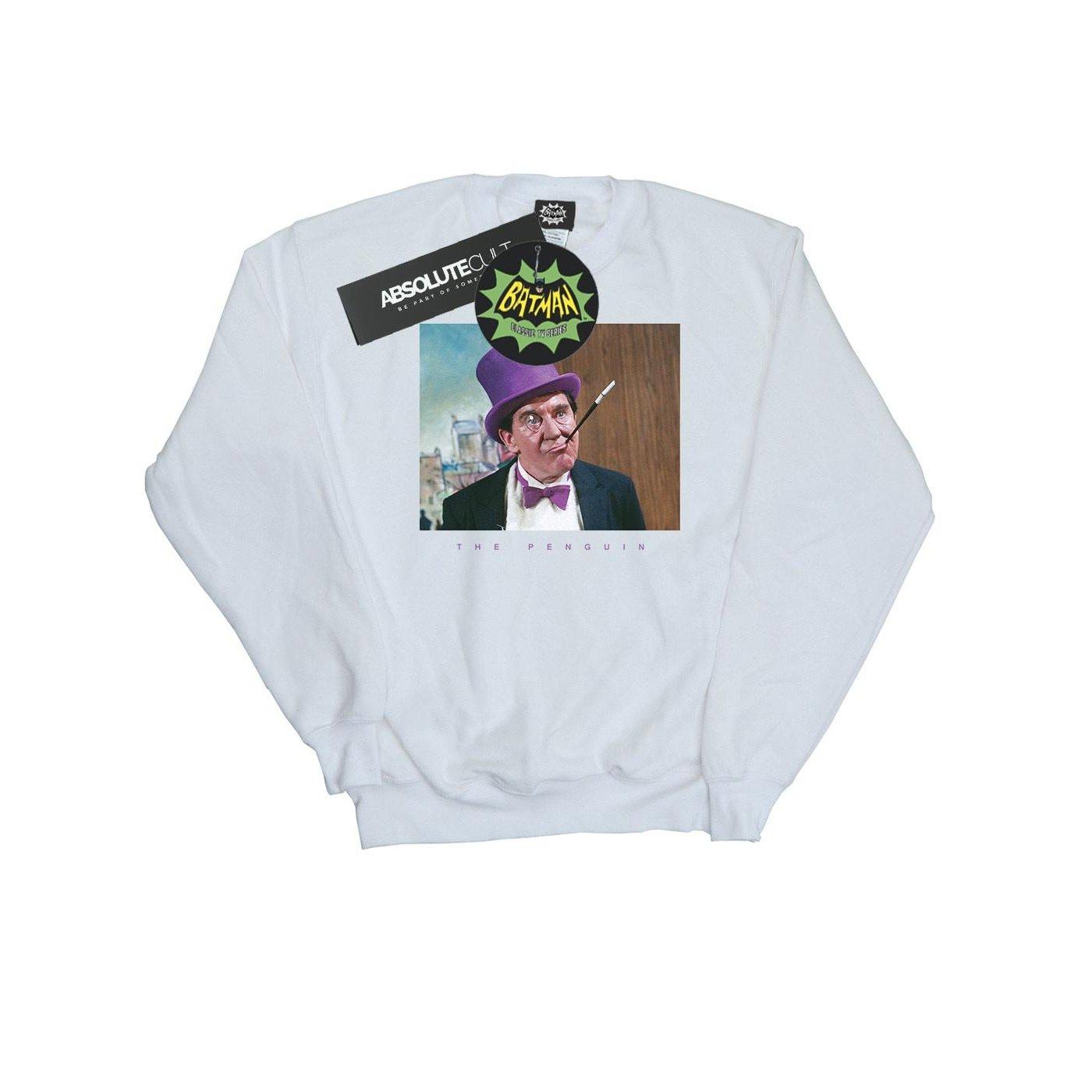 Image of Batman Tv Series The Penguin Photograph Sweatshirt Jungen Weiss 116