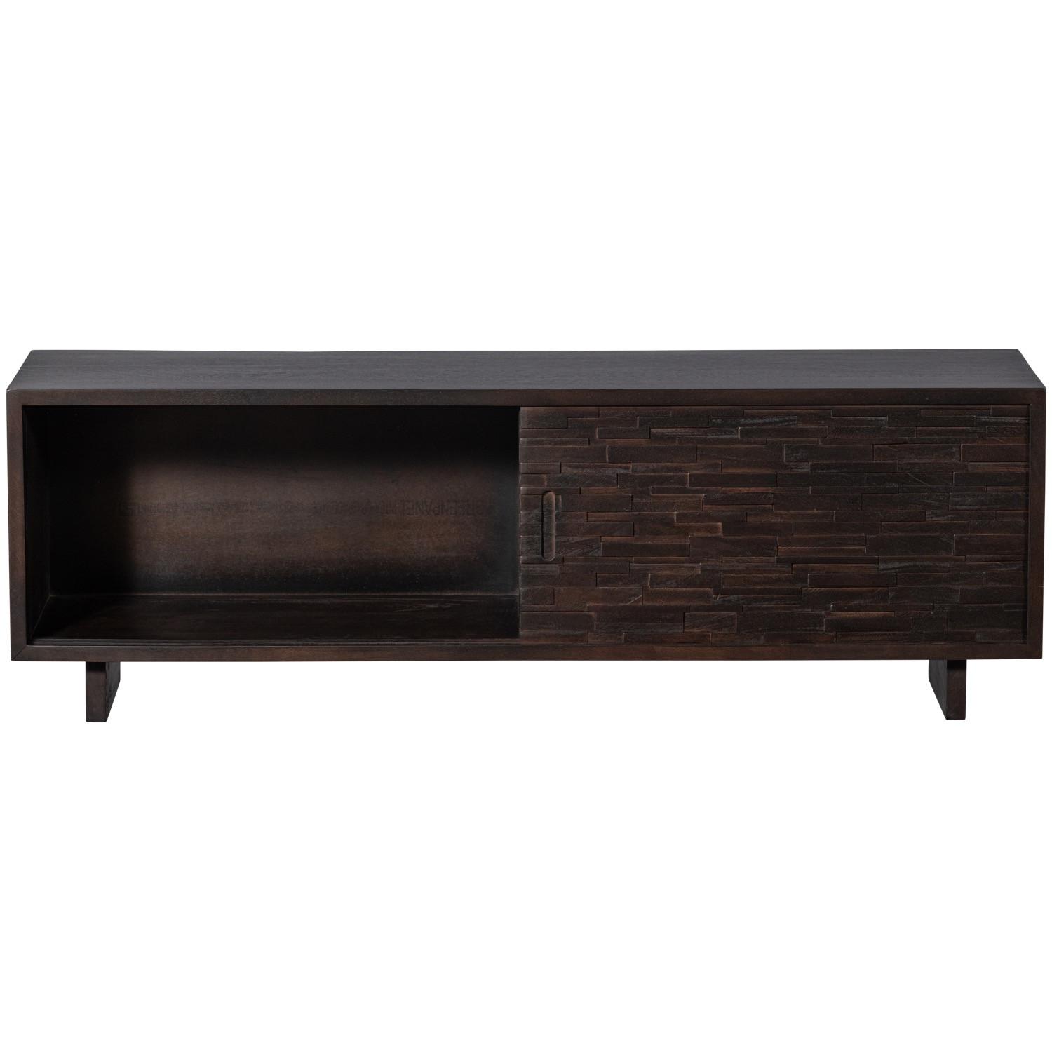 mutoni Credenza TV Til legno di mango marrone scuro 150  