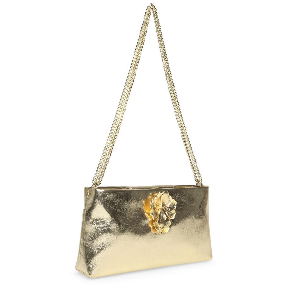 STEVE MADDEN Clutch mit Blütendetail und Kettenriemen  