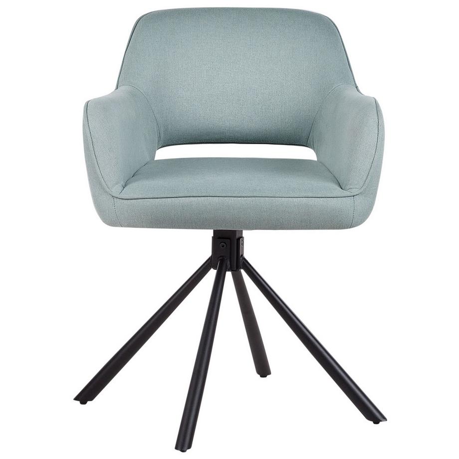 Beliani Set di 2 sedie da pranzo en Tessuto Retrò LOURES  