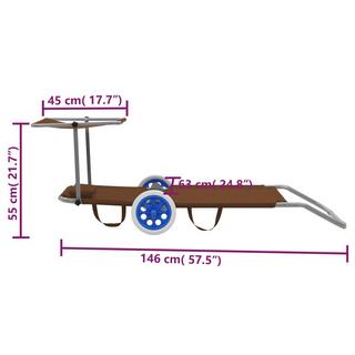 VidaXL Sonnenliege gewebe  