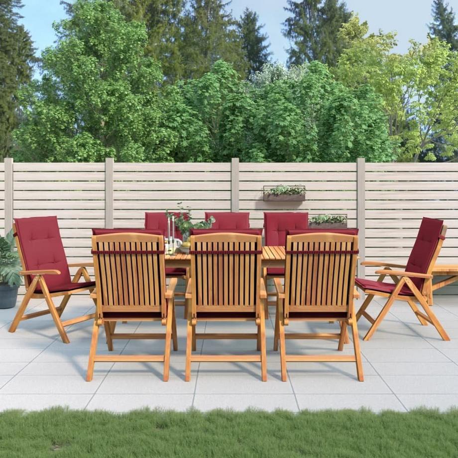 VidaXL Chaise de jardin inclinable bois  