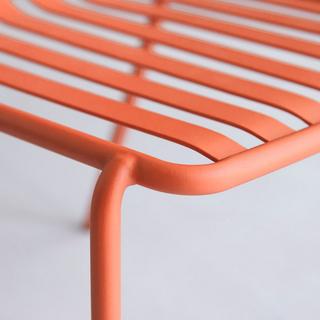 Tikamoon Chaise en métal orange Gaby  