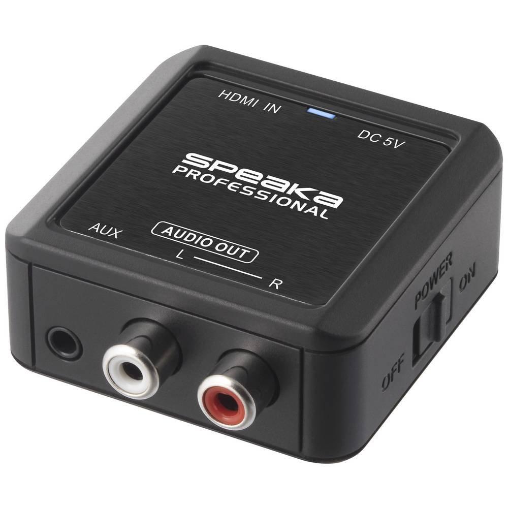 Image of Speaka Professional Hdmi (earc/arc) Zu Stereo-adapter Unisex Schwarz