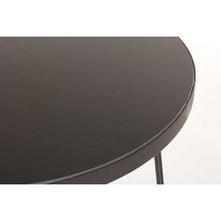 mutoni Table d'appoint Zaira Noir 50x50  