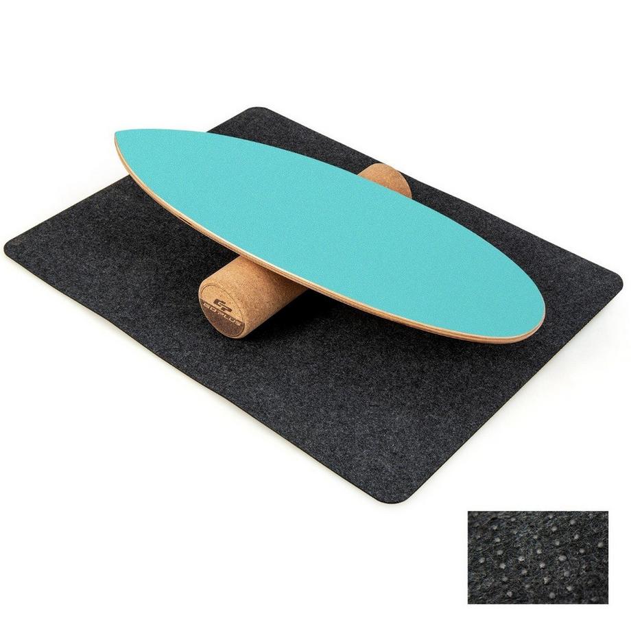 Balance Board aus Holz Wobble Board mit Rolle & Decke 3-in-1 Balance Board Kit
