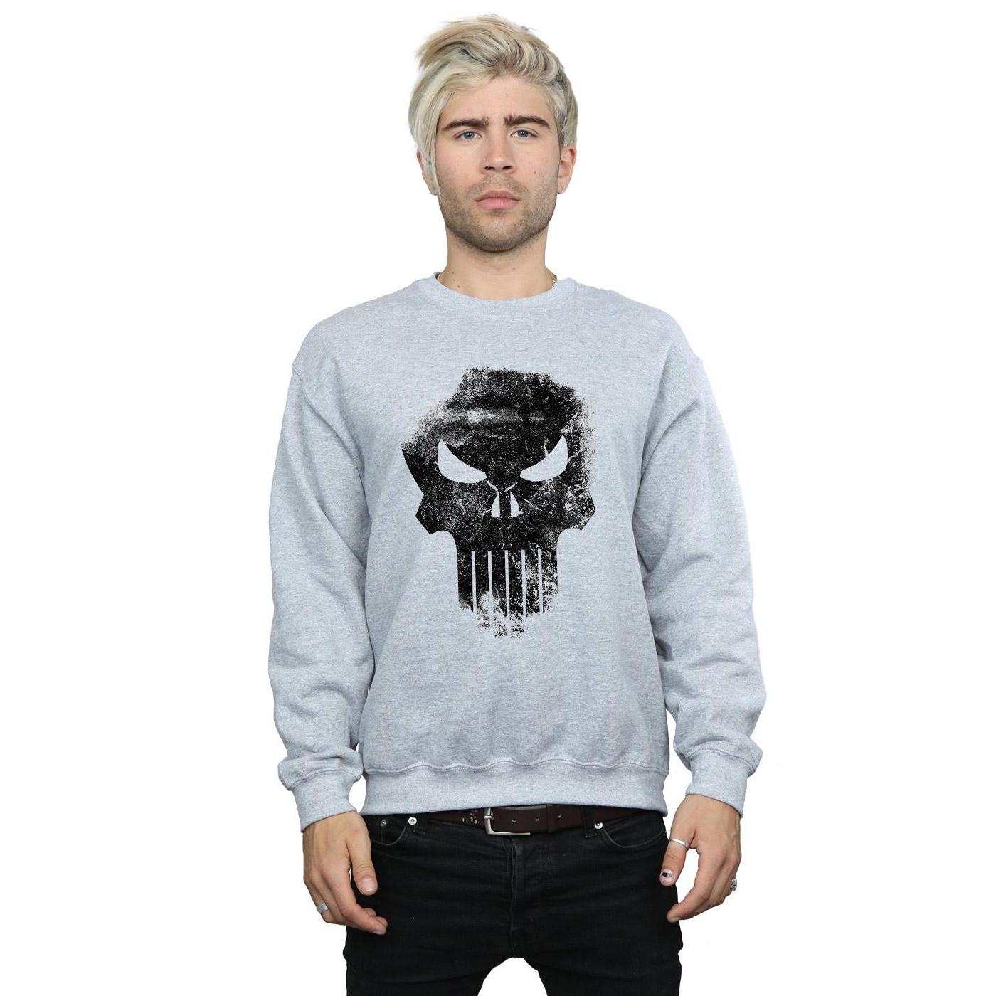 MARVEL  Sweat THE PUNISHER DISTRRESSED SKULL 