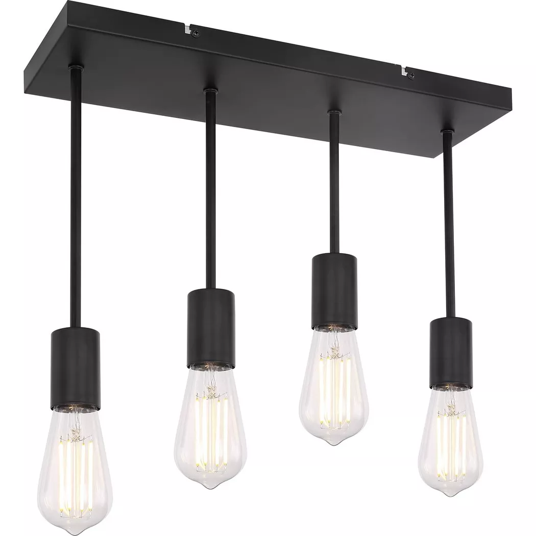 mutoni – Deckenleuchte Martha Metall 4xE27, One Size, Schwarz