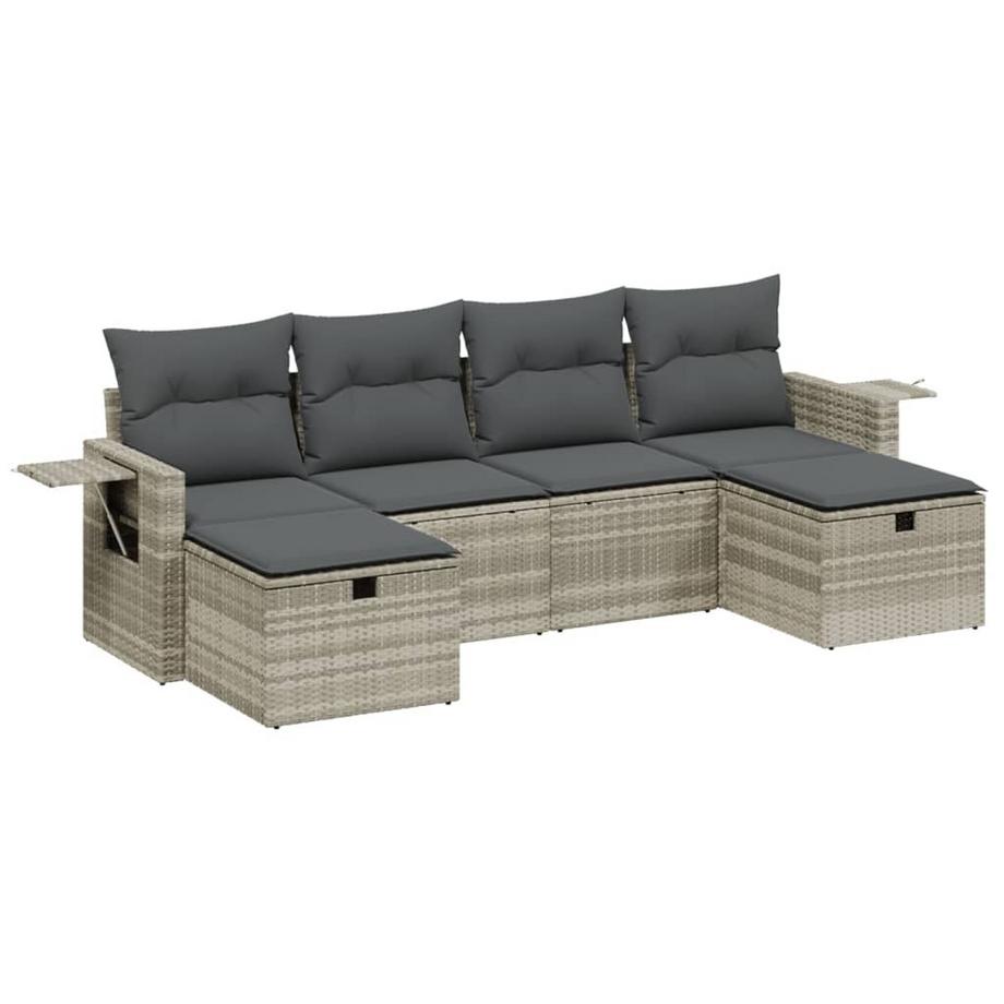 set divano da giardino Polirattan