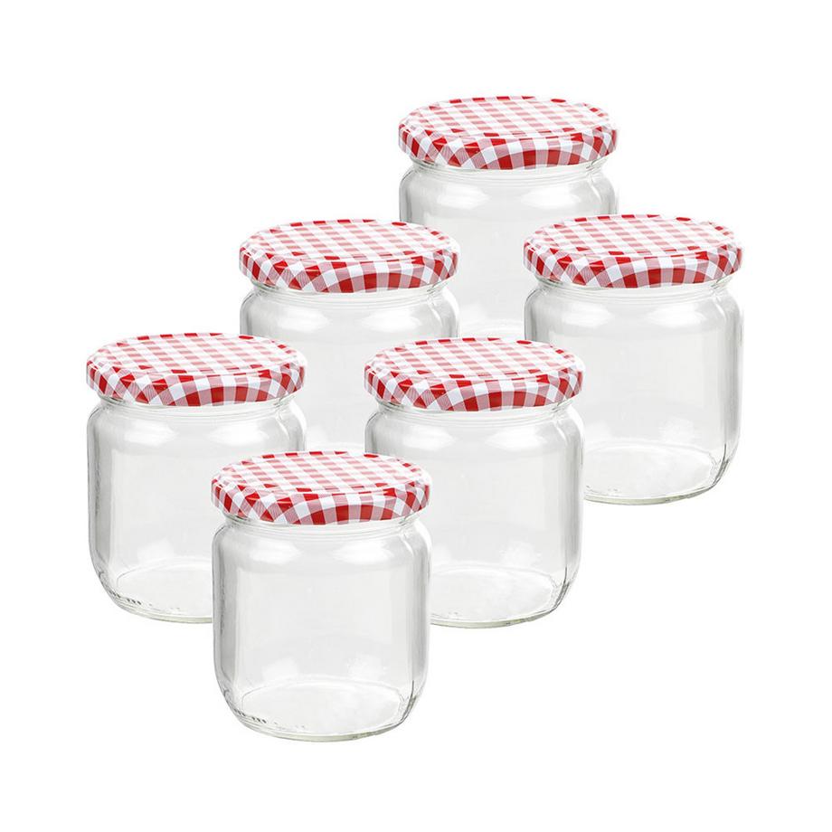 Pot de conservation rond 6pcs
