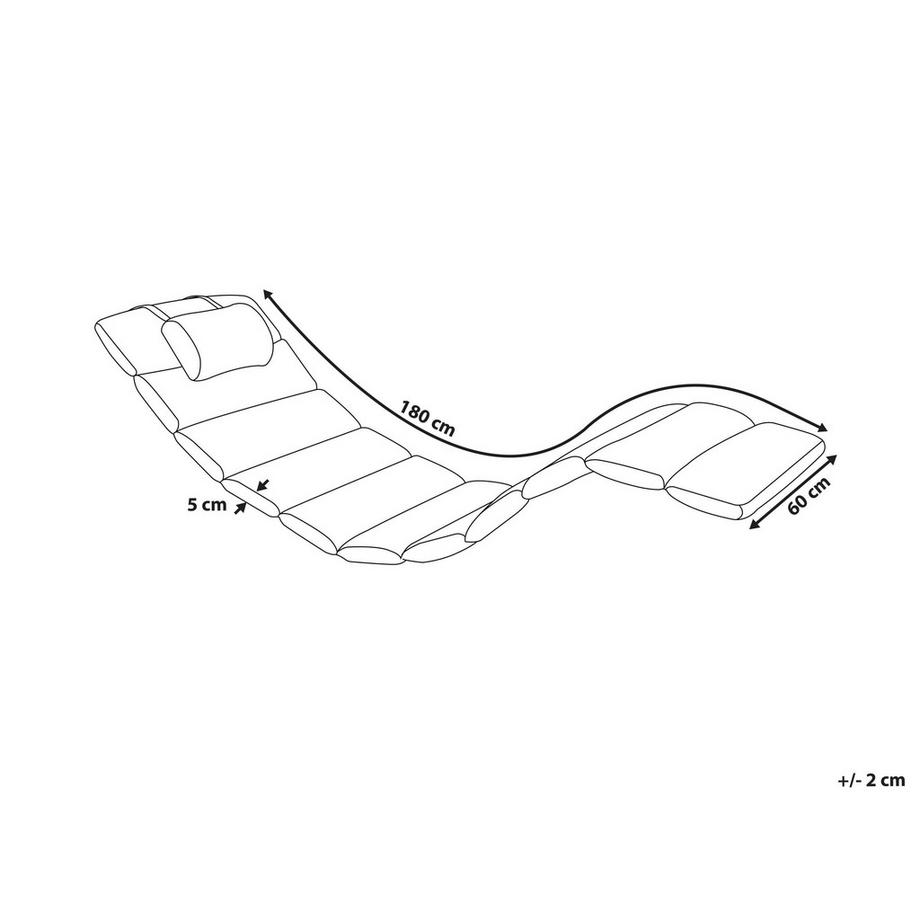 Beliani Coussin de transat extérieur en Polyester  BRESCIA PREMIUM  