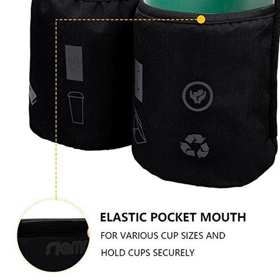 Only-bags.store Gepäck-Tassenhalter, Reise-Getränkehalter für zwei Kaffeetassen und Tablets, passend für die  