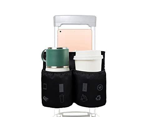 Only-bags.store Gepäck-Tassenhalter, Reise-Getränkehalter für zwei Kaffeetassen und Tablets, passend für die  