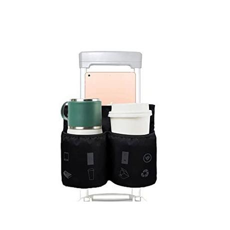 Only-bags.store Gepäck-Tassenhalter, Reise-Getränkehalter für zwei Kaffeetassen und Tablets, passend für die  