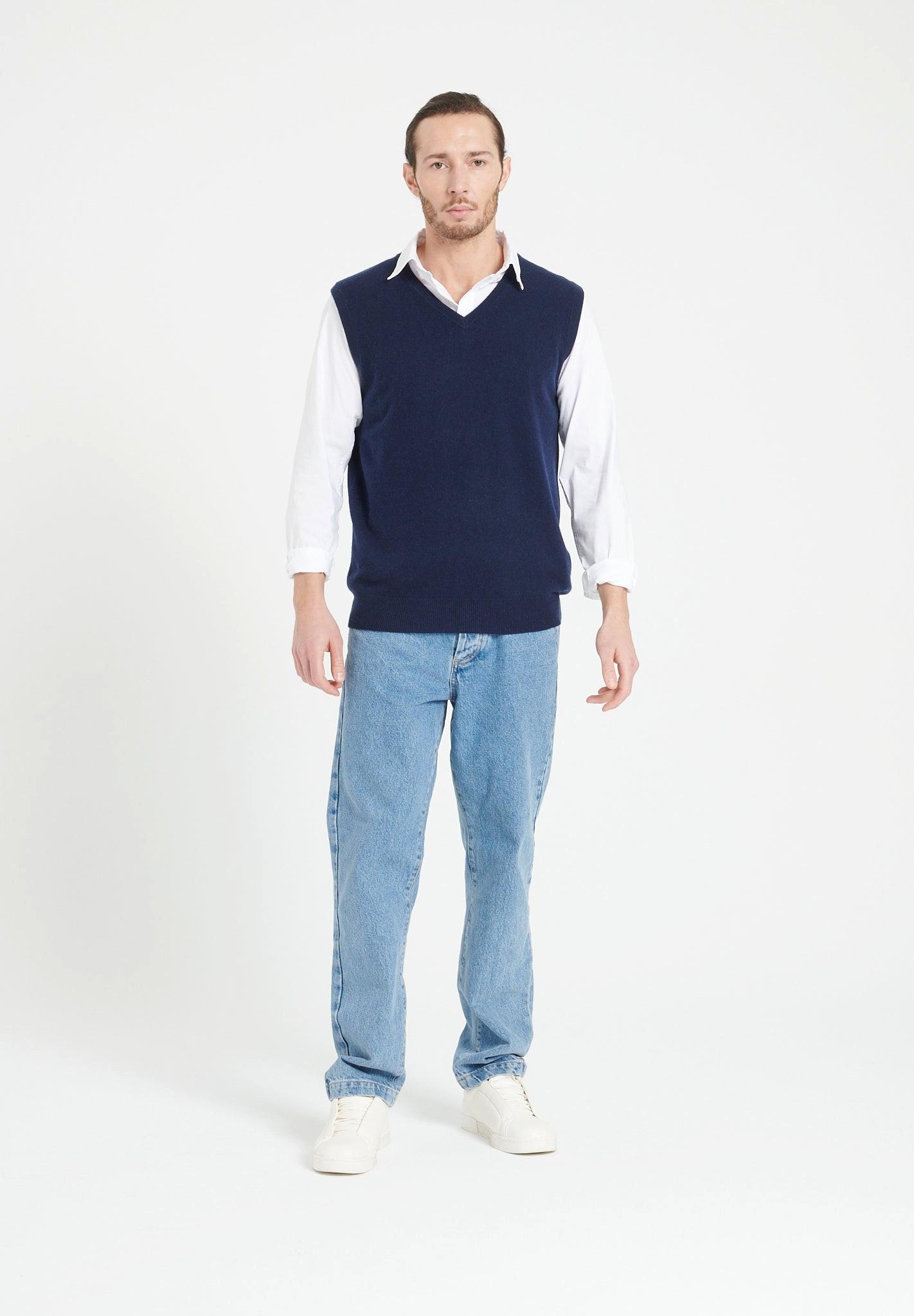 Studio Cashmere8  LUKE 9 Cardigan senza maniche - 100% cashmere 