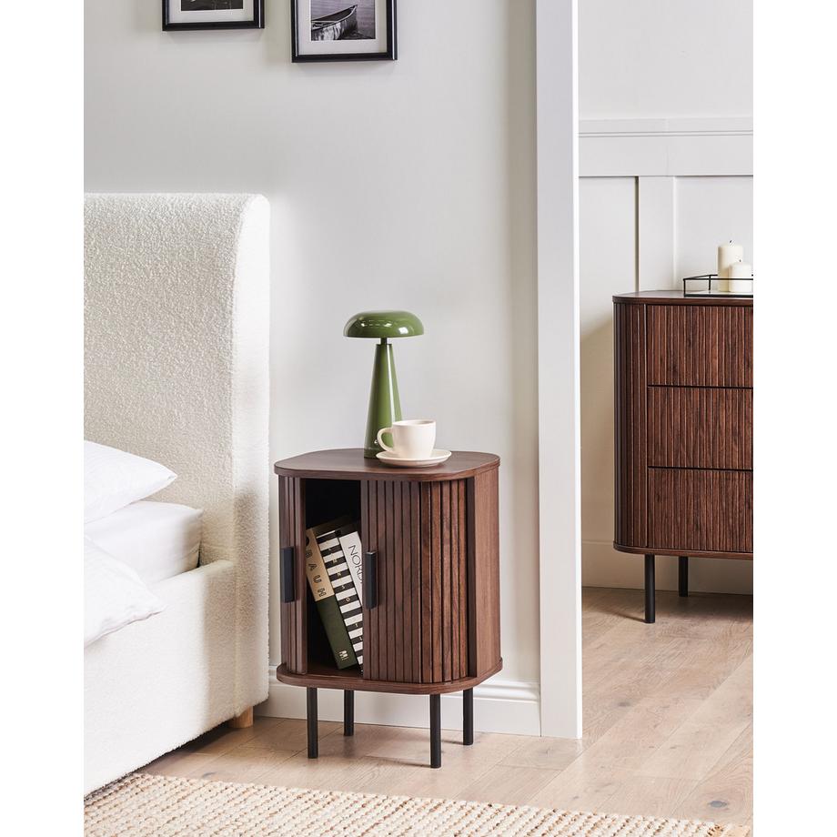 Beliani Comodino en Fibra a media densità (MDF)  BRADLEY  