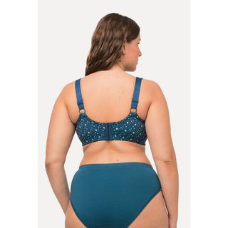 Ulla Popken  Soutien-gorge de maintien, sans armatures, motif étoiles, bonnet C - D 