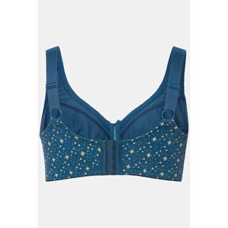 Ulla Popken  Soutien-gorge de maintien, sans armatures, motif étoiles, bonnet C - D 