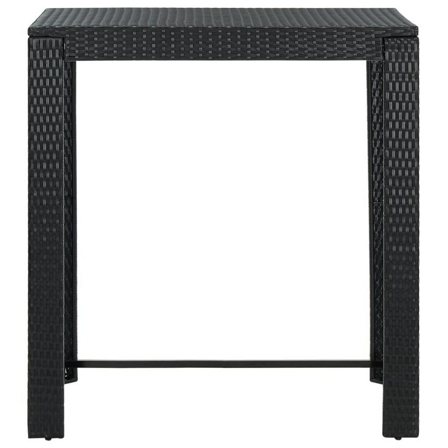 VidaXL Table de bar rotin synthétique  