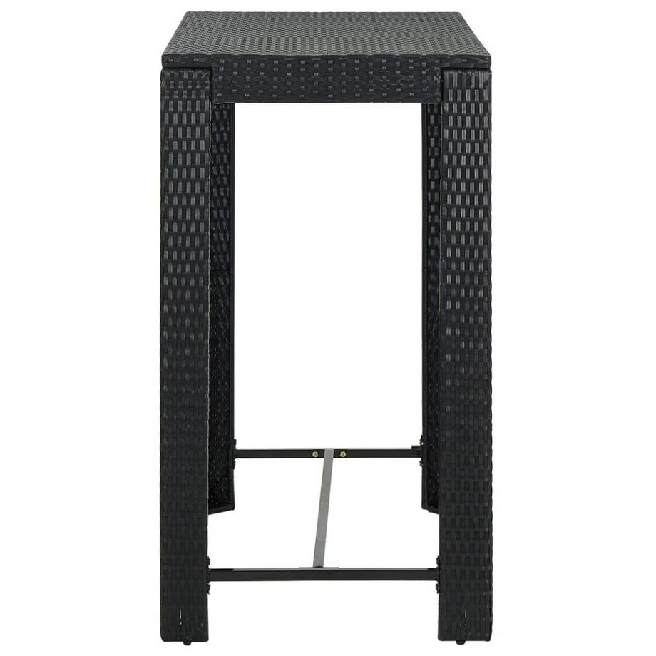 VidaXL Table de bar rotin synthétique  