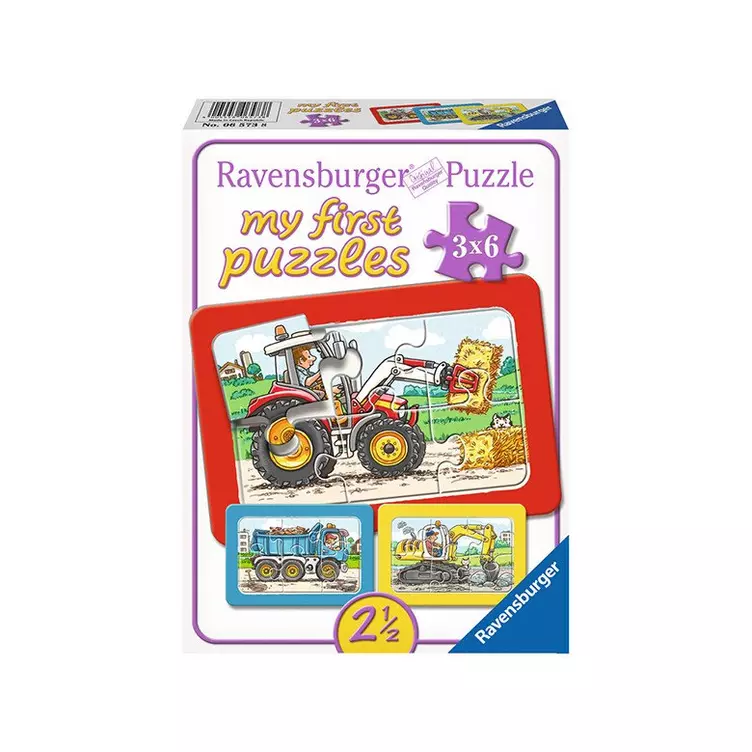 Ravensburger Puzzle Bagger Traktor und Kipplader (3x6)online kaufen MANOR