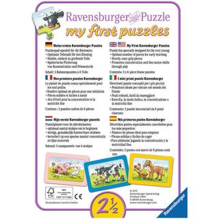 Ravensburger  Puzzle Ravensburger Bagger, Traktor und Kipplade 3 X 6 Teile 