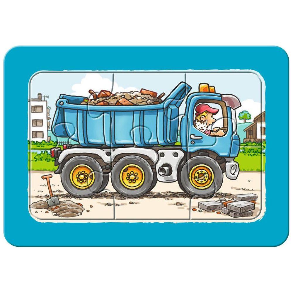 Ravensburger  Puzzle Ravensburger Bagger, Traktor und Kipplade 3 X 6 Teile 