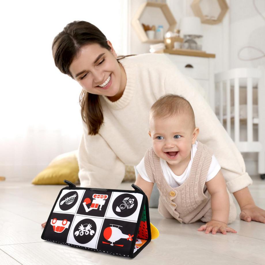 Activity-board  Jouet miroir bébé, jouet ventre bébé pliable, cadeau bébé 