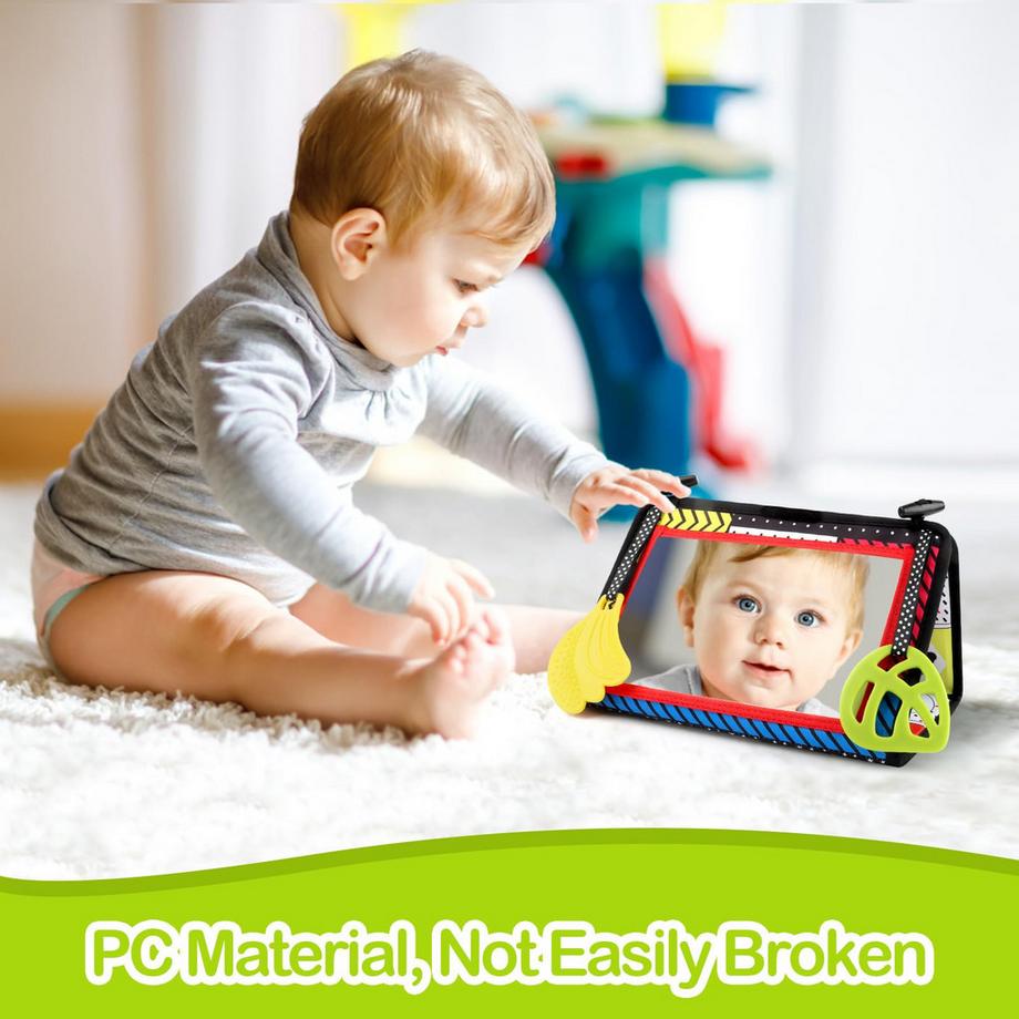 Activity-board  Jouet miroir bébé, jouet ventre bébé pliable, cadeau bébé 