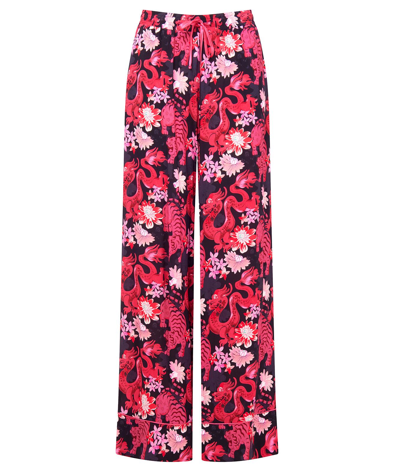 Joe Browns  Pyjamahose mit Drachenmuster und weitem Bein 