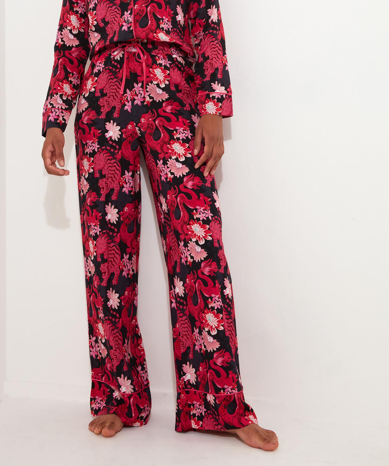 Joe Browns  Pyjamahose mit Drachenmuster und weitem Bein 