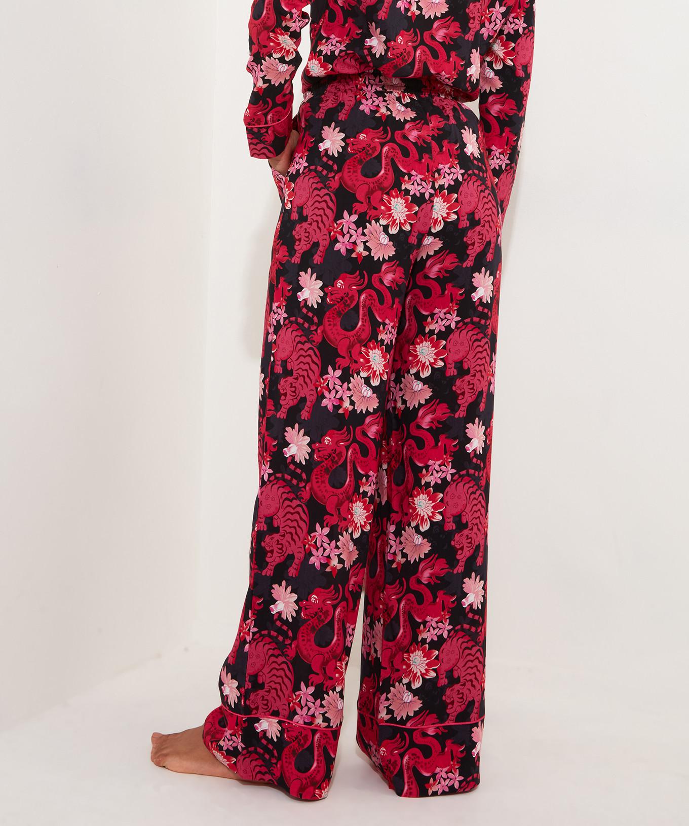 Joe Browns  Pyjamahose mit Drachenmuster und weitem Bein 