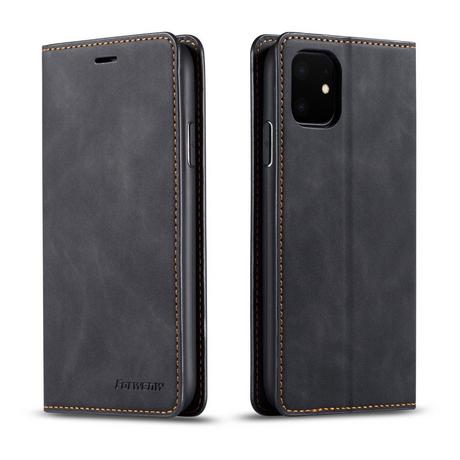 Cover-Discount  iPhone 11 - Etui flip vintage en daim 