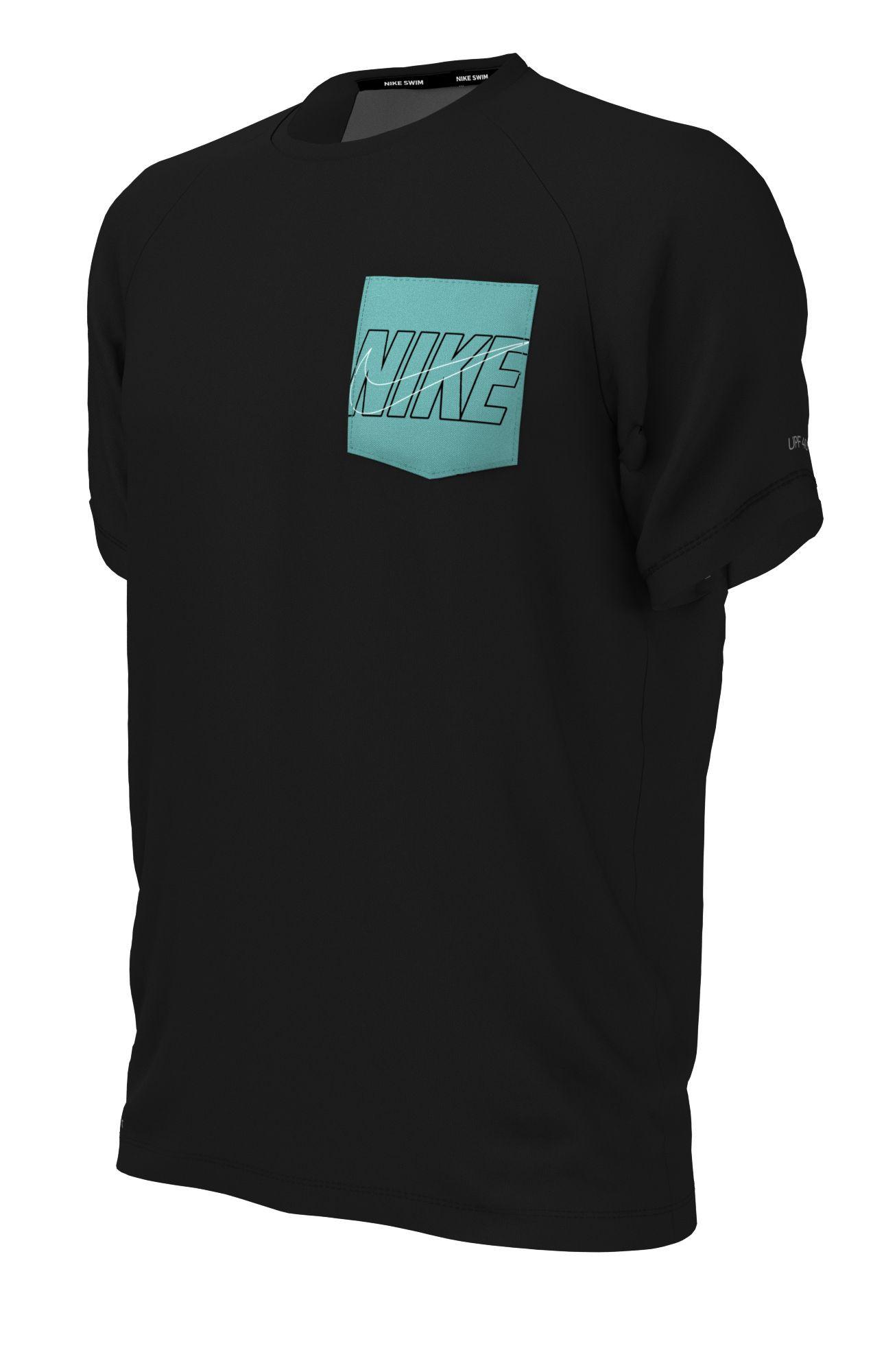 Image of Outline Logo Short Sleeve Hydroguard Unisex Schwarz Leicht M