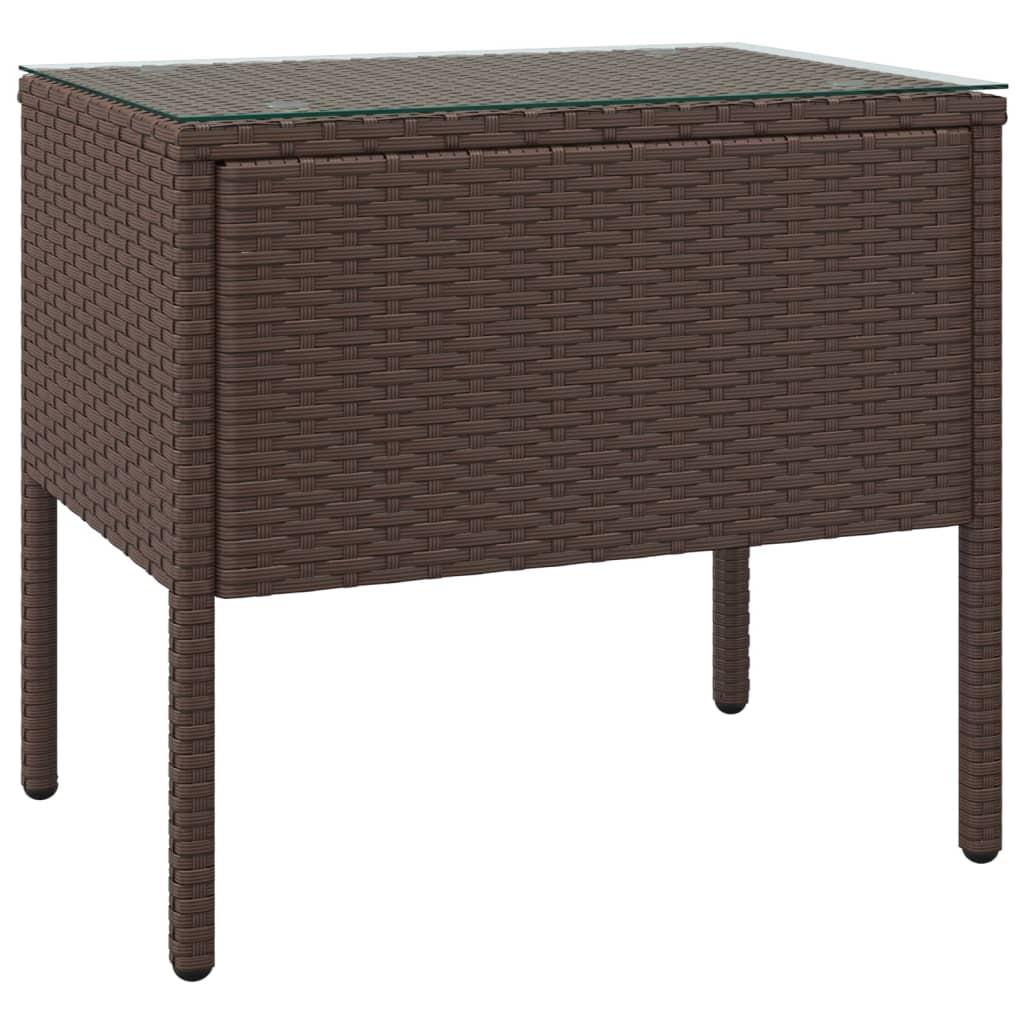 VidaXL Beistelltisch poly-rattan  