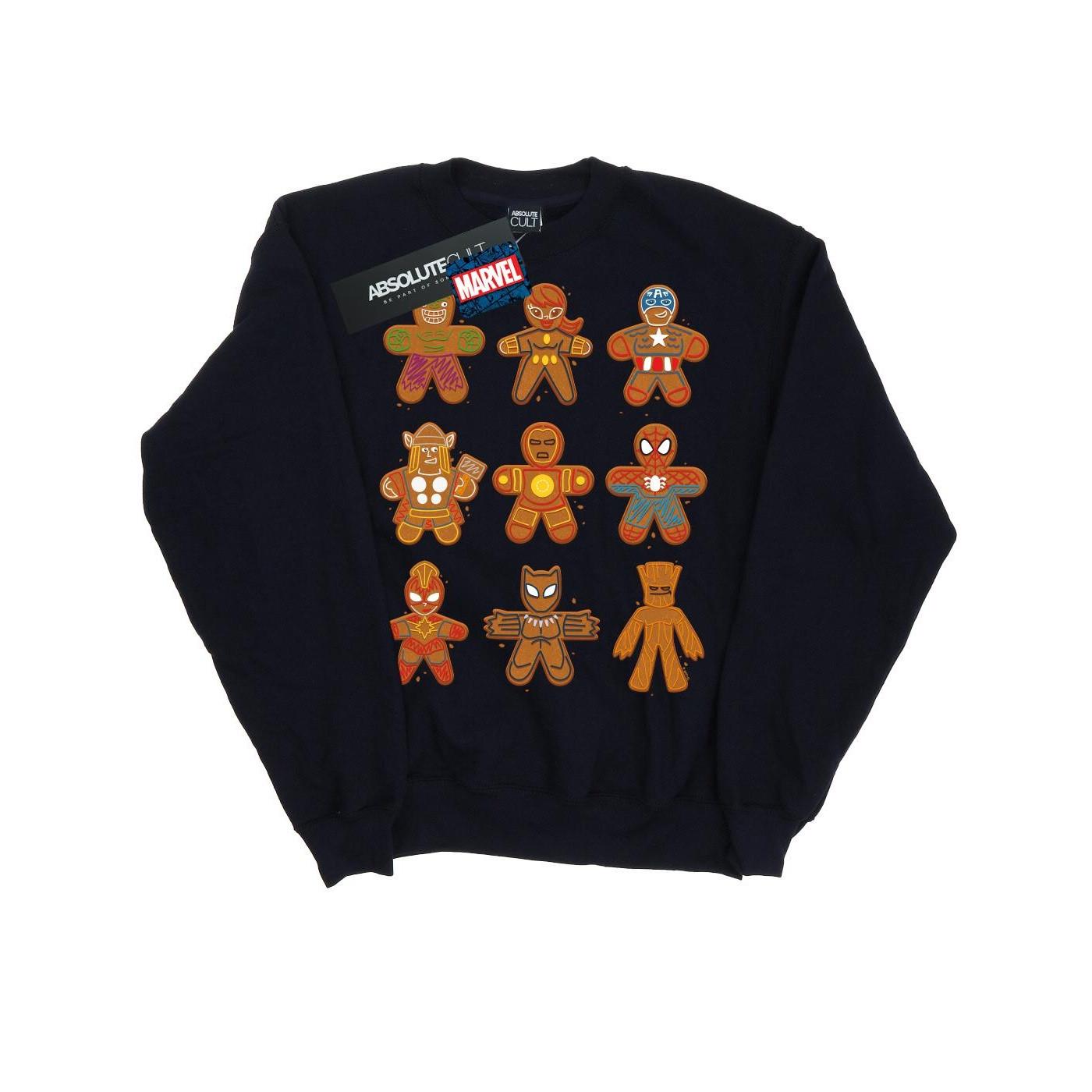 Image of Avengers Christmas Gingerbread Sweatshirt Jungen Marine 140/146