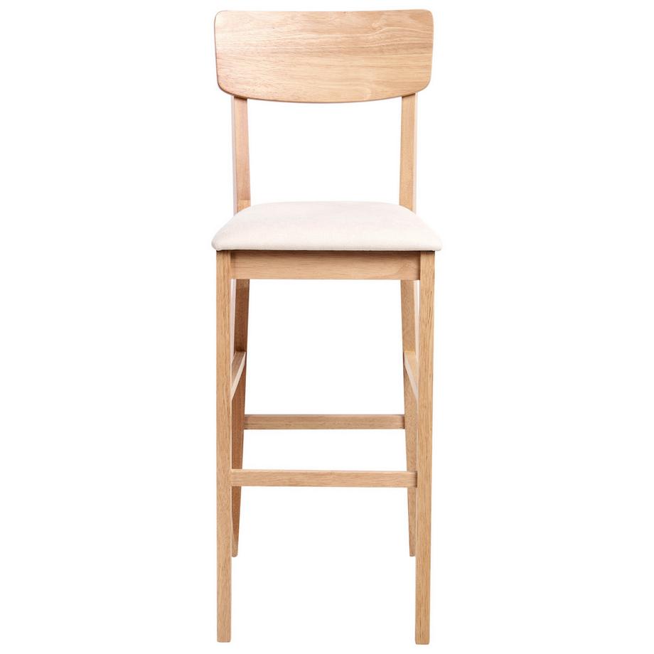 Beliani Set mit 2 Barstühlen aus Gummibaumholz  AMBLER  