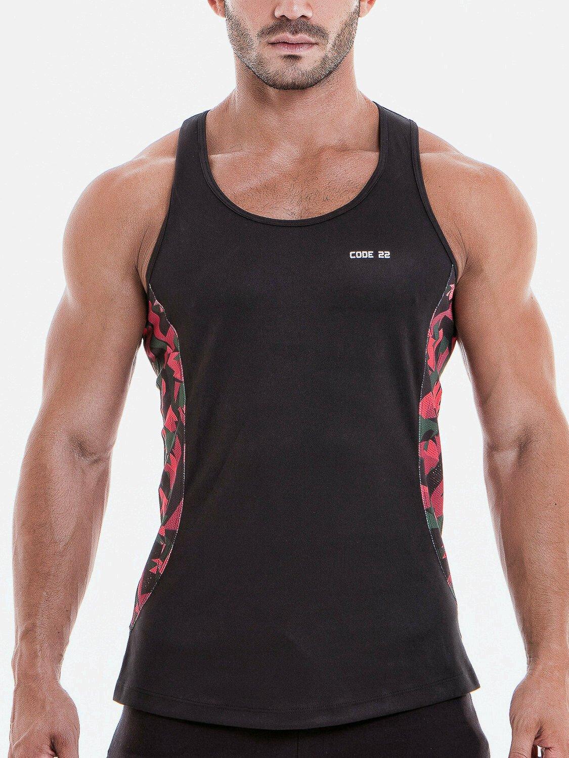 Image of Tanktop Camo Herren Schwarz L