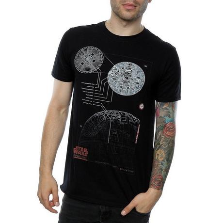 STAR WARS  Tshirt DEATH STAR PLANS 