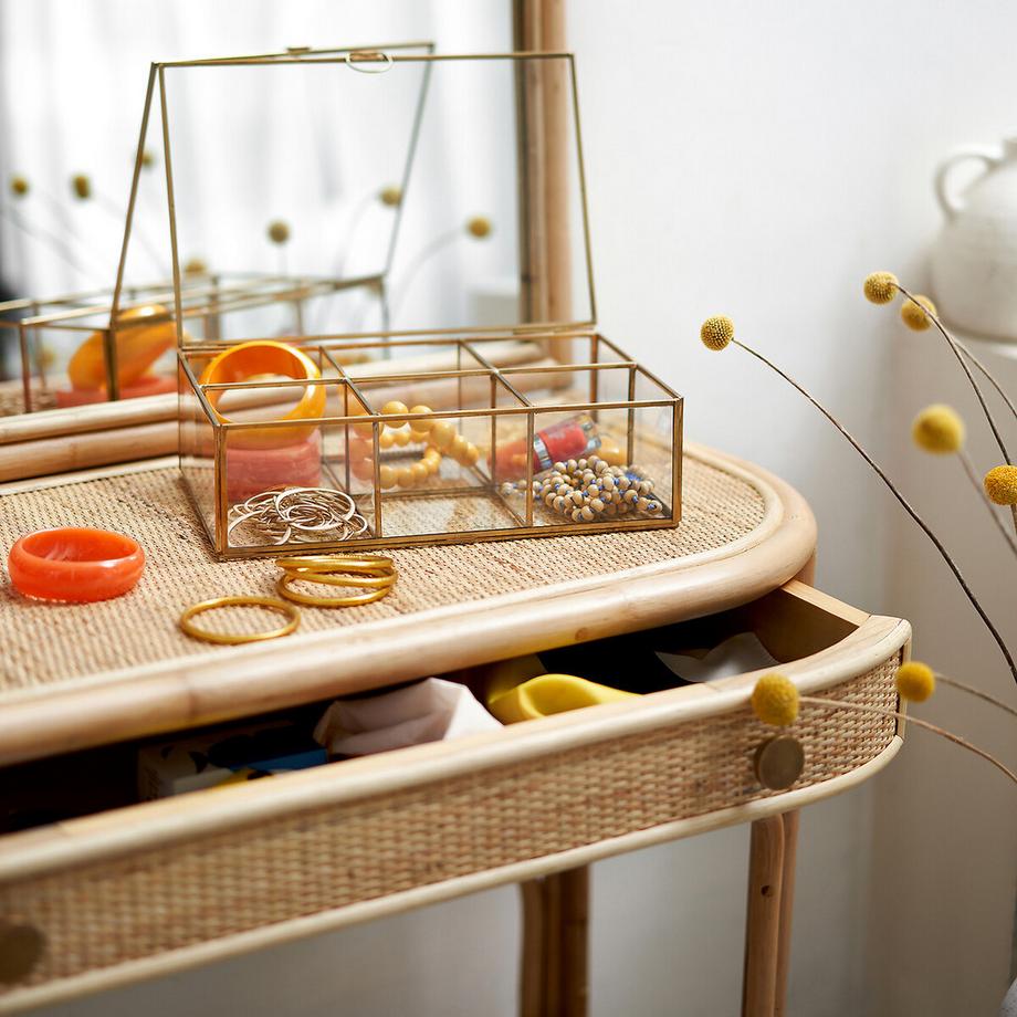 La Redoute Intérieurs Glasbox Uyova mit Fächern  