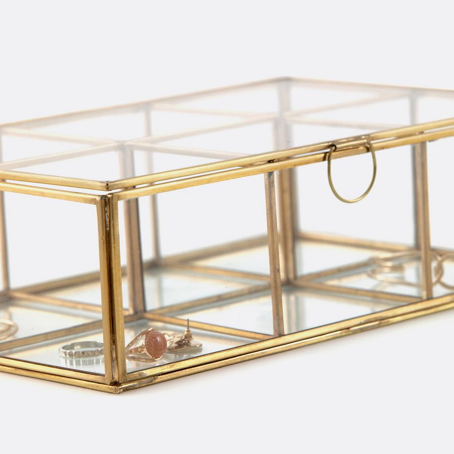 La Redoute Intérieurs Glasbox Uyova mit Fächern  