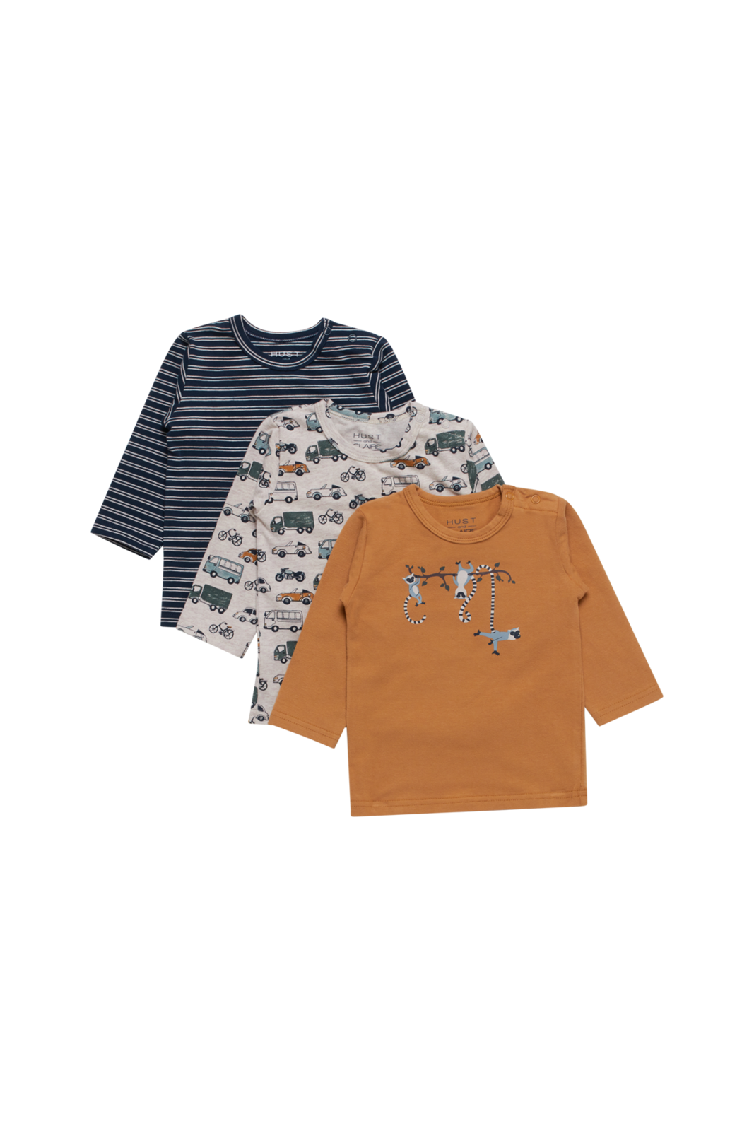 Image of Hust and Claire Baby Langarmshirt 3er Pack Albert - 56