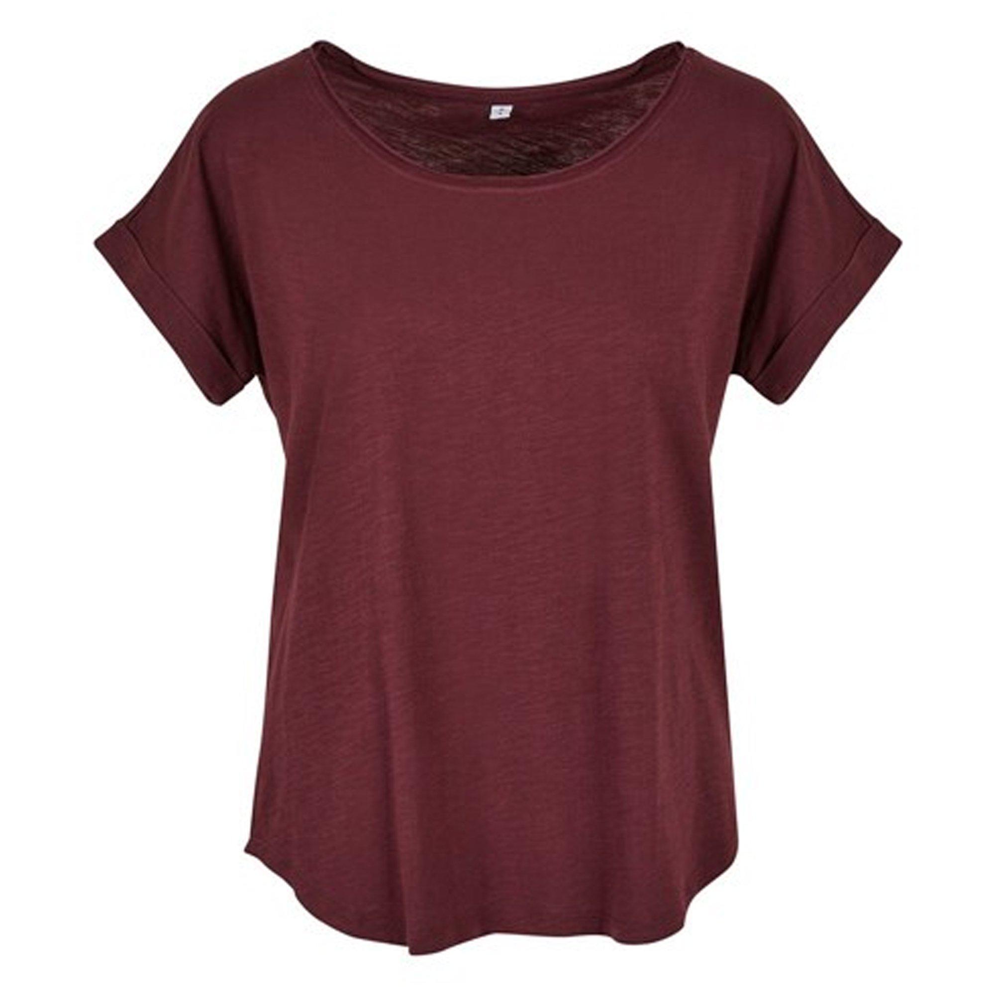 Image of Long Tshirt Damen Rot Bunt M