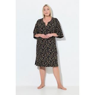 Ulla Popken Bigshirts Confezione Doppia Scollatura a Tunica Mezze Maniche Svasate  