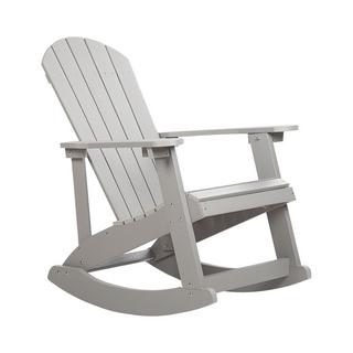 Beliani Fauteuil à bascule en Bois synthétique Traditionnel ADIRONDACK  